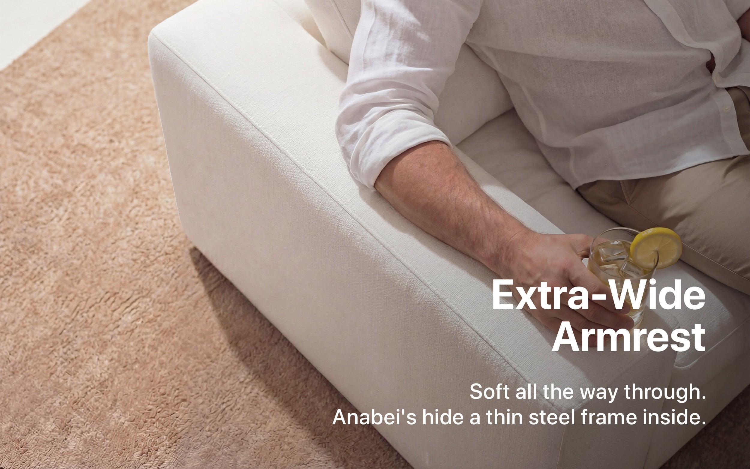 Cloud Couch 2-Seater Modular Loveseat | White