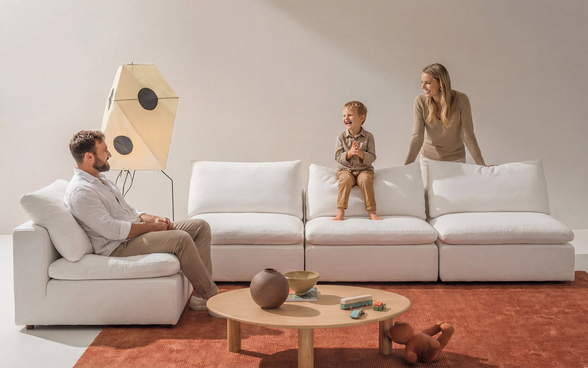 Cloud Couch Ottoman Modular Seater | White