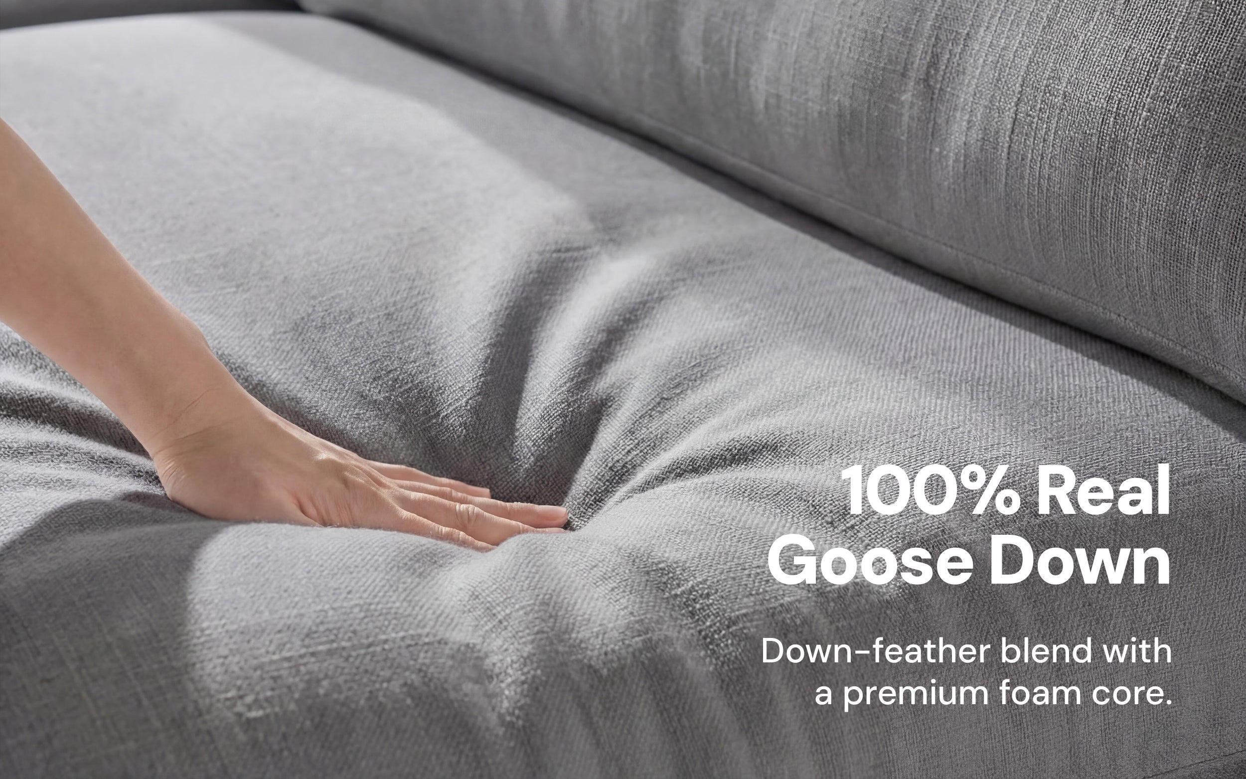 Cloud Couch 2-Seater Modular Loveseat | Gray