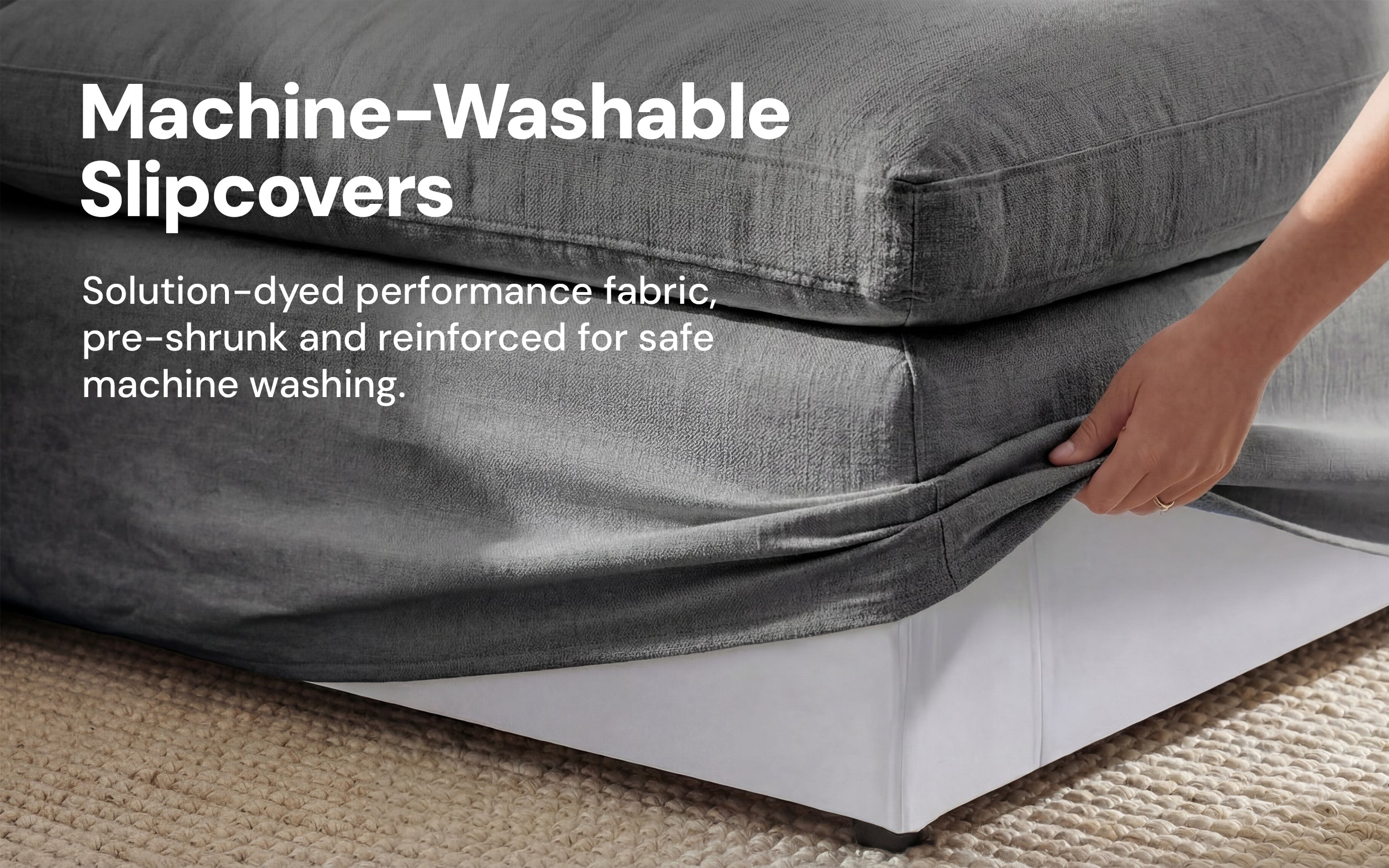 Cloud Couch Ottoman Modular Seater | Gray