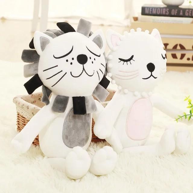 Cat and Lion Plush Toys