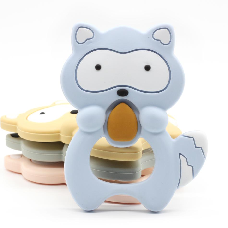 Silicone Raccoon Teether