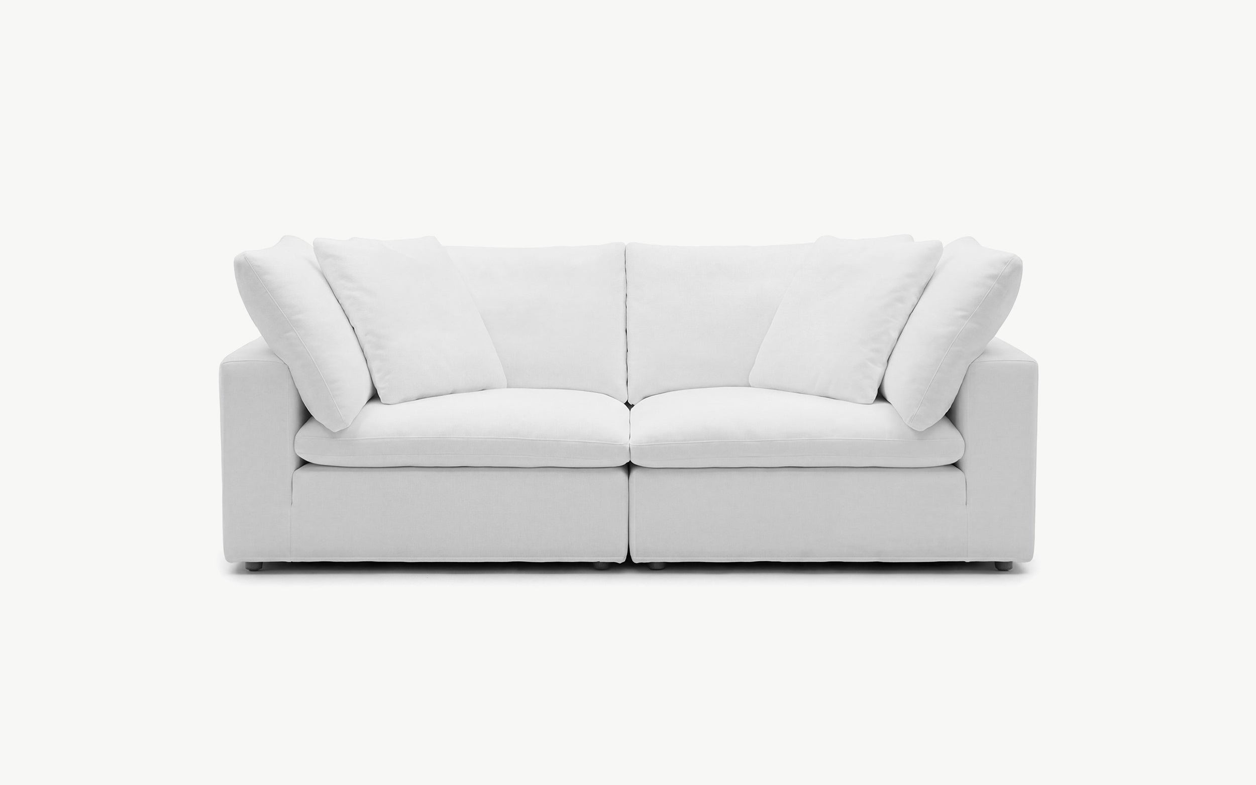 Cloud Couch 2-Seater Modular Loveseat | White