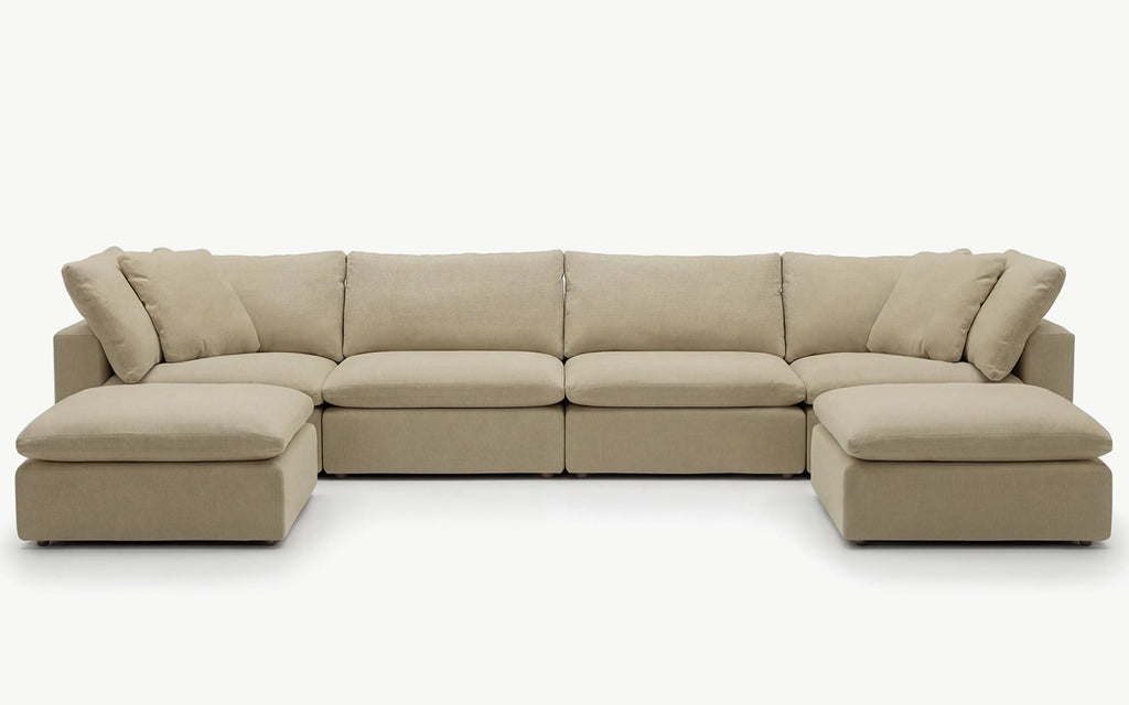 Cloud Couch 6-Seater Modular Sectional | Beige