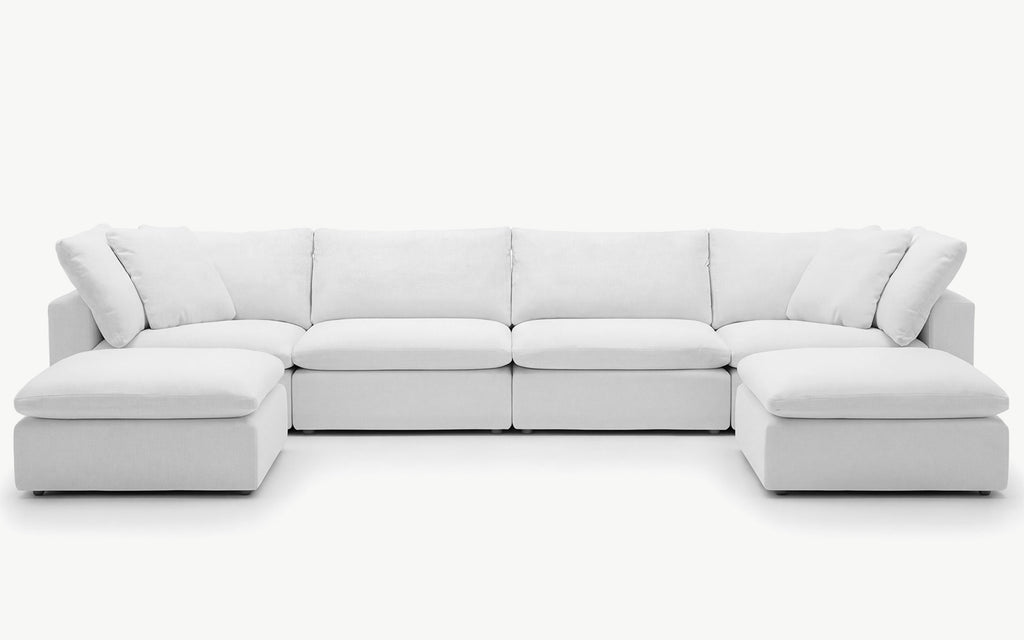 Cloud Couch 6-Seater Modular Sectional | White