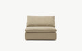 Cloud Couch Armless Modular Seater | Beige