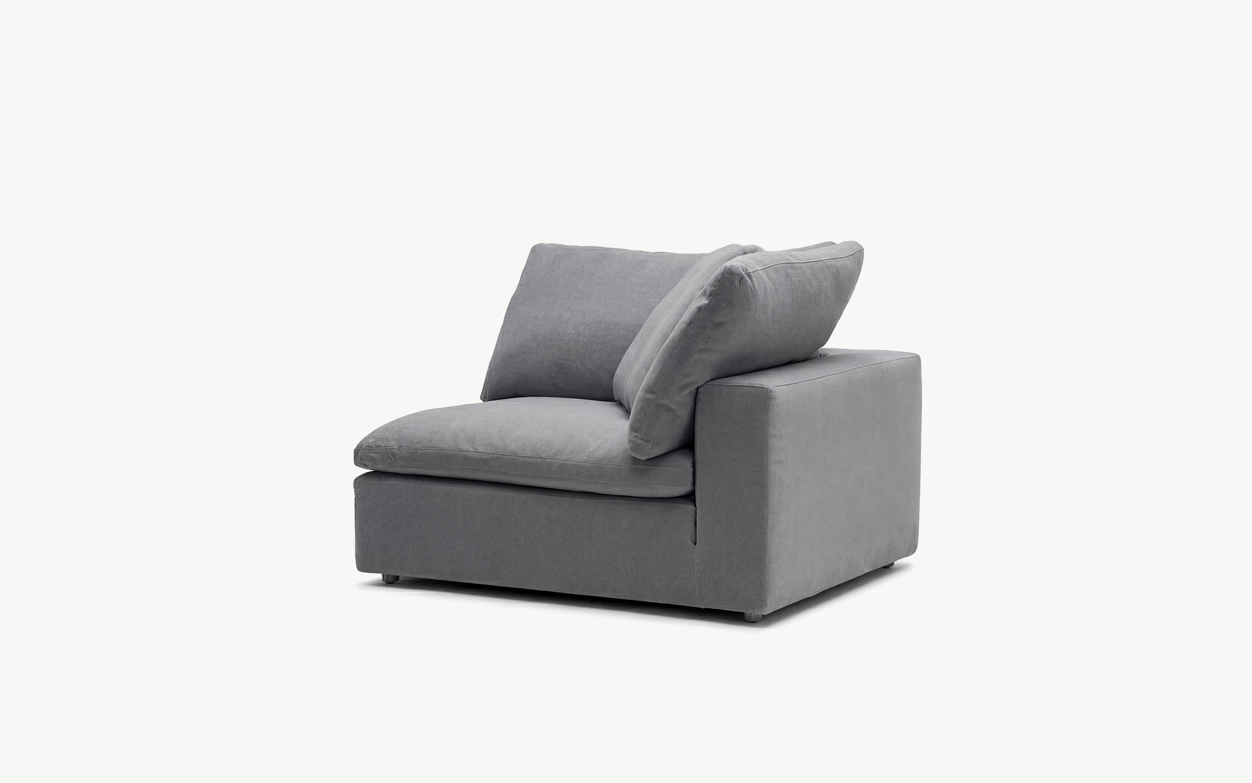 Cloud Couch 2-Seater Modular Loveseat | Gray