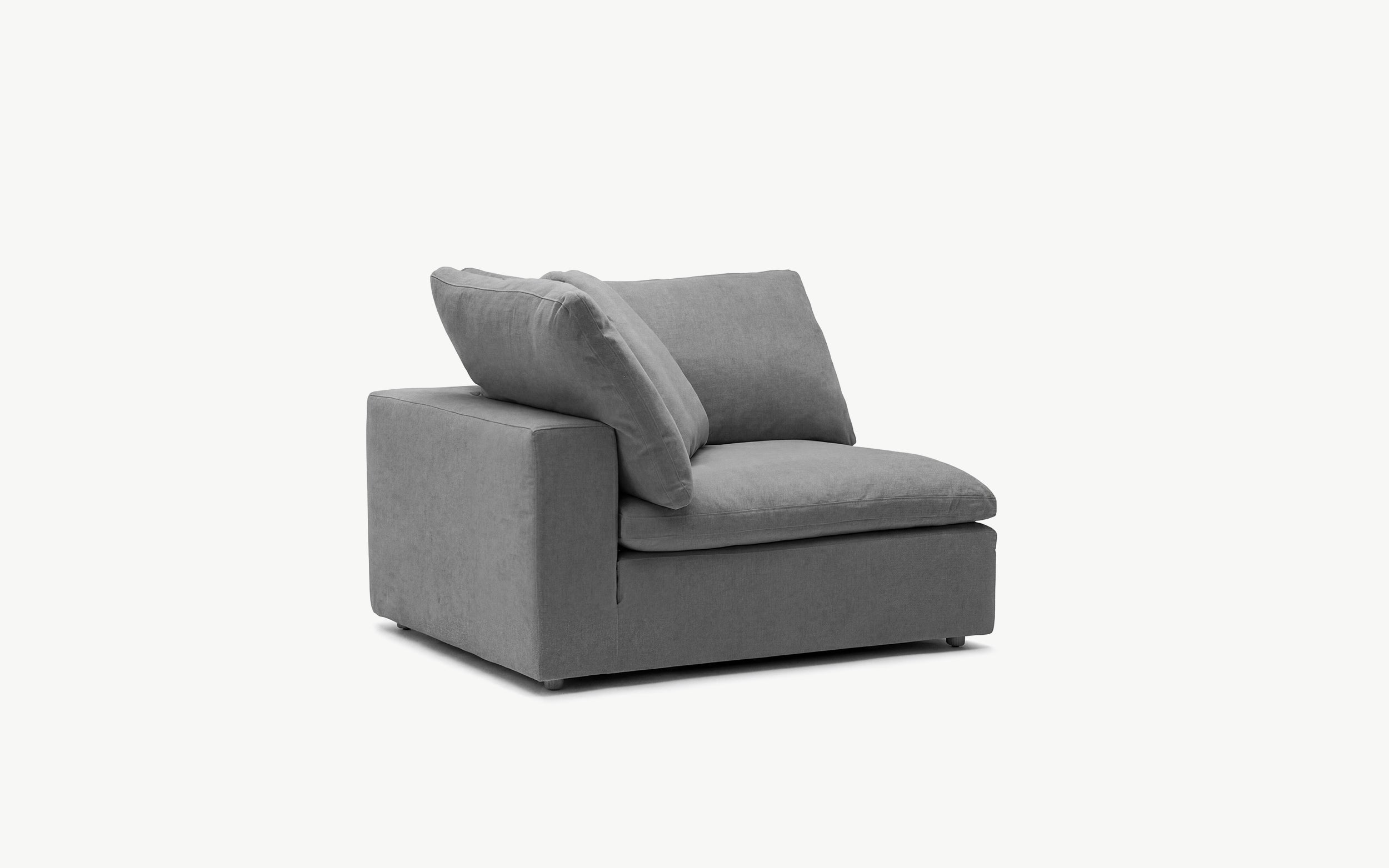 Cloud Couch 2-Seater Modular Loveseat | Gray