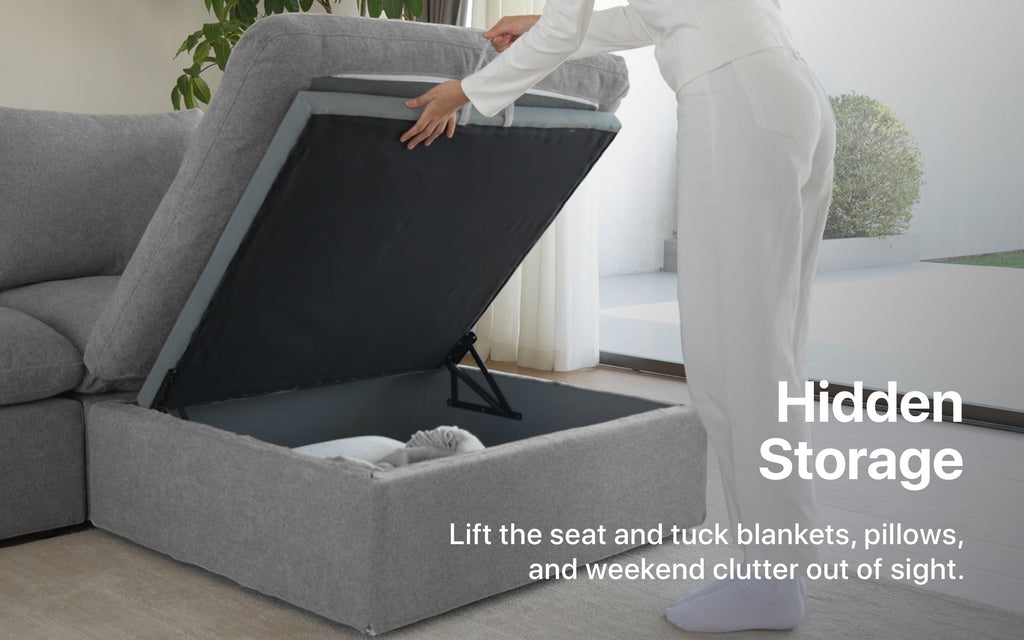 Cloud Couch 2-Seater Modular Loveseat | Gray