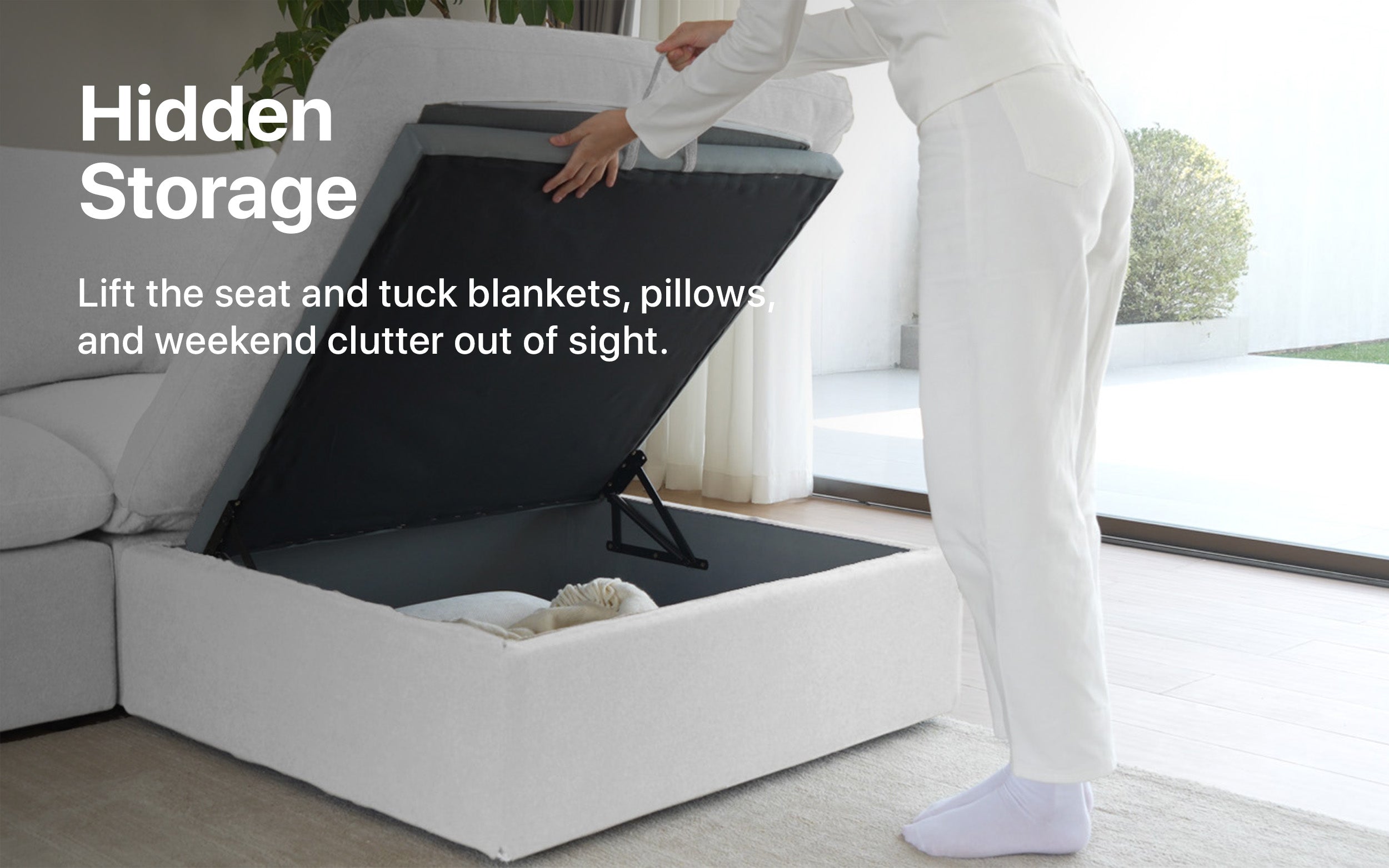 Cloud Couch 4-Seater Modular Sectional | White