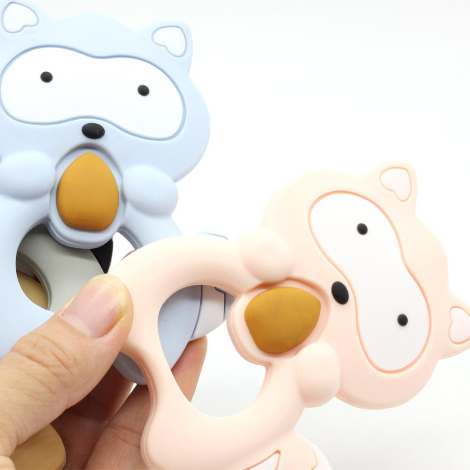 Silicone Raccoon Teether